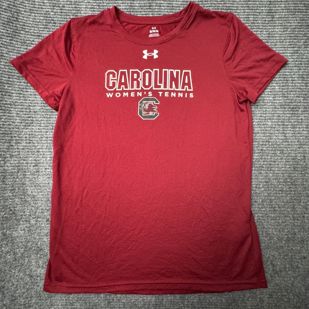 Under Armour South Carolina Gamecocks Women's Tennis T-Shirt Medium Red 1376847